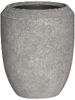 Baq Polystone Coated Plain Coppa Raw Grey (met inzetbak), 45x55cm