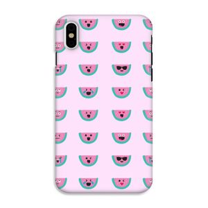 Smiley watermeloenprint: iPhone X Tough Case