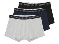 QS by s.Oliver 3 heren boxershorts (L, Zwart/grijs/blauw) - thumbnail