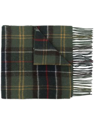 Barbour écharpe en laine à motif tartan - Vert