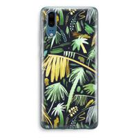 Tropical Palms Dark: Huawei P20 Transparant Hoesje - thumbnail