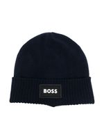 BOSS Kidswear bonnet à logo brodé - Bleu - thumbnail