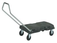 Transportkar rubbermaid triple trolley 227kg zwart