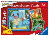 Ravensburger puzzel 3x49 stukjes pokemon