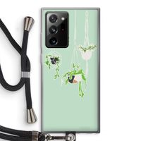 Hang In There: Samsung Galaxy Note 20 Ultra / Note 20 Ultra 5G Transparant Hoesje met koord