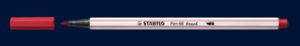 STABILO Pen 68 brush, premium brush viltstift, heide paars, per stuk