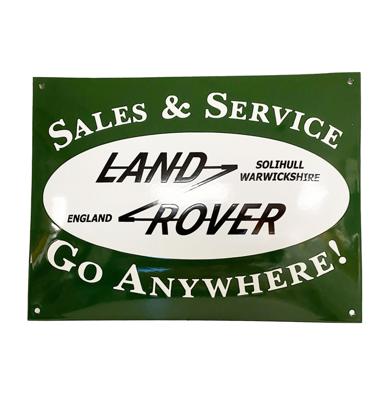 Land Rover Sales & Service Emaille Bord - 40 x 30cm