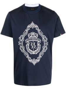 Billionaire t-shirt à logo brodé - Bleu