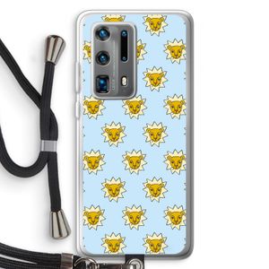Leeuwenkoppen: Huawei P40 Pro Plus Transparant Hoesje met koord