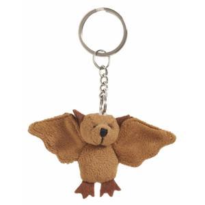 Nature Planet pluche Sleutelhanger - Vleermuis - knuffel - 6 cm - cadeau