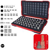 KS TOOLS bitset bits socket set 1/4" short 50pcs.
