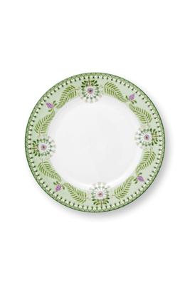 Pip Studio Ontbijtbord Lily&Lotus Licht Groen 23cm