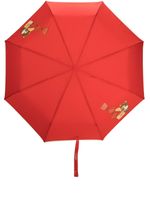 Moschino Teddy Bear-handle compact umbrella - Rouge - thumbnail