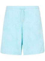 Armani Exchange short de sport en tissu éponge - Bleu - thumbnail