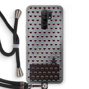 Hartjes: Xiaomi Redmi 9 Transparant Hoesje met koord