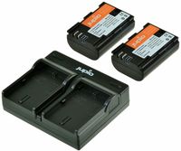 Jupio Kit: 2 x camera-accu LP-E6 1700mAh + USB Dual lader - thumbnail