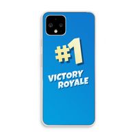 Victory Royale: Pixel 4 Transparant Hoesje