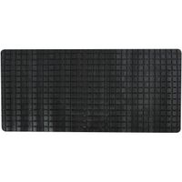 Douche/bad anti-slip mat badkamer - rubber - zwart - 76 x 36 cm - rechthoek