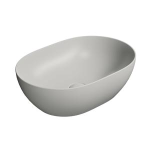 Keramische Opbouw Waskom Sapho Pura 50x35 Mat Licht Grijs