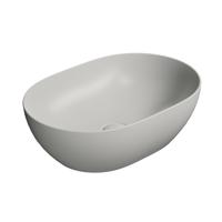 Keramische Opbouw Waskom Sapho Pura 50x35 Mat Licht Grijs Keramische Opbouw Waskom Sapho Pura 50x35 Mat Licht Grijs