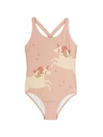 Konges Sløjd maillot de bain à imprimé graphique - Tons neutres
