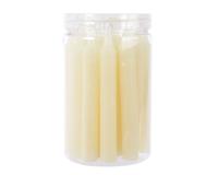 Dinerkaars wax d1h10 cm ivoor 22st Decoris - Decoris