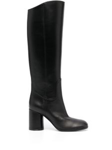 Casadei bottes Cleo à talon épais 90 mm - Noir