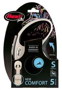 Flexi New Comfort S Cord 5 m Zwart Hond Intrekbare riem