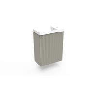 Fonteinkast Clay Arcqua Ridge 40x55x28 cm Incl. Fontein Mat Wit Met Overloop