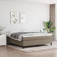 Boxspring bed stof taupe 180x200 cm