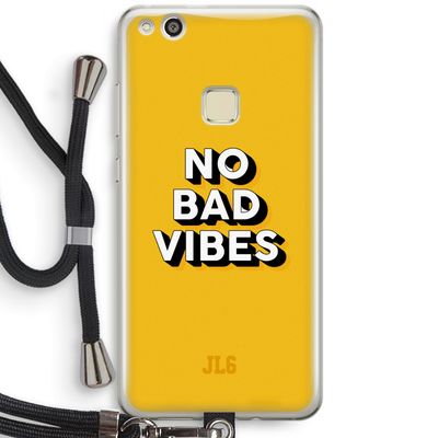 No Bad Vibes: Huawei Ascend P10 Lite Transparant Hoesje met koord