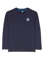 North Sails Kids t-shirt à patch logo - Bleu