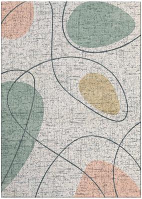 Jackie And The Fish - Vloerkleed My Bubble Green Pink (outlet) - 170x240 cm