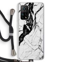 Witte marmer 2: Xiaomi Mi 10T 5G Transparant Hoesje met koord