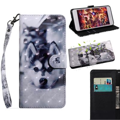 3D-schilderij patroon gekleurde tekening horizontale Flip TPU + PU lederen draagtas met houder & kaartsleuven & portemonnee voor Huawei Honor 20i (Hus