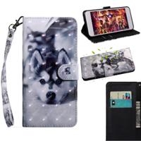 3D-schilderij patroon gekleurde tekening horizontale Flip TPU + PU lederen draagtas met houder & kaartsleuven & portemonnee voor Huawei Honor 20i (Hus