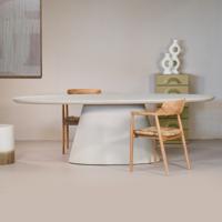 Eettafel Cleo Ovaal Beige 200cm - Giga Meubel