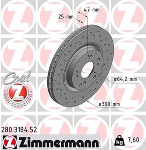 Remschijf SPORT REMSCHIJF COAT Z 280318452