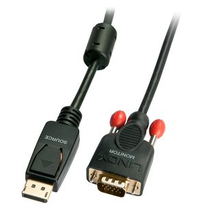 Lindy 41942 DisplayPort VGA Zwart kabeladapter/verloopstukje