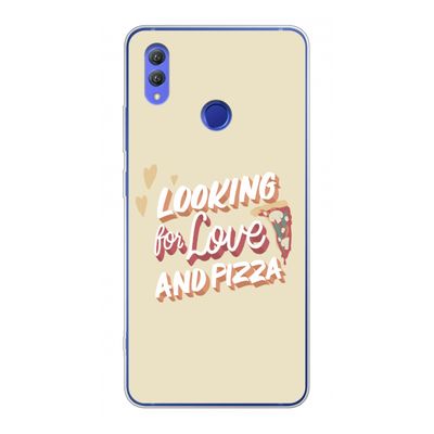 Pizza is the answer: Honor Note 10 Transparant Hoesje