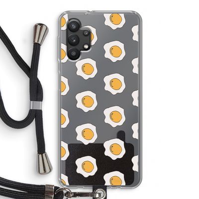 Bacon to my eggs #1: Samsung Galaxy A32 5G Transparant Hoesje met koord