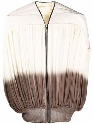 Rick Owens veste plissée à effet dégradé - Tons neutres