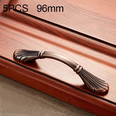 5 stuks 6029-96 massief houten meubilair kabinet handvat rood brons grepen
