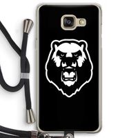 Angry Bear (black): Samsung Galaxy A5 (2016) Transparant Hoesje met koord