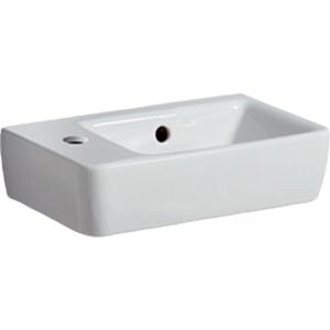 Geberit Renova Compact fontein compact met kraangat links met overloop 40x25x15cm wit 276240000