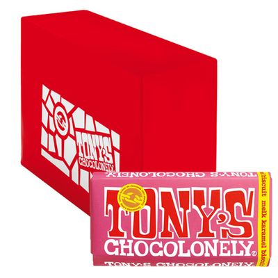 Tony&apos;s Chocolonely - Melk Karamel biscuit - 15x 180g