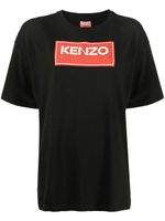 Kenzo t-shirt en coton à logo imprimé - Noir