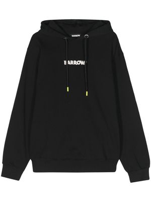 BARROW hoodie en coton à logo imprimé - Noir