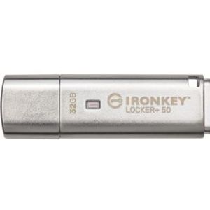 Kingston Technology IronKey Locker+ 50 USB flash drive 32 GB USB Type-A 3.2 Gen 1 (3.1 Gen 1) Zilver