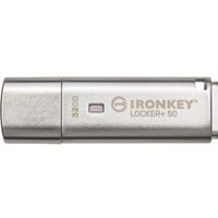 Kingston Technology IronKey Locker+ 50 USB flash drive 32 GB USB Type-A 3.2 Gen 1 (3.1 Gen 1) Zilver - thumbnail